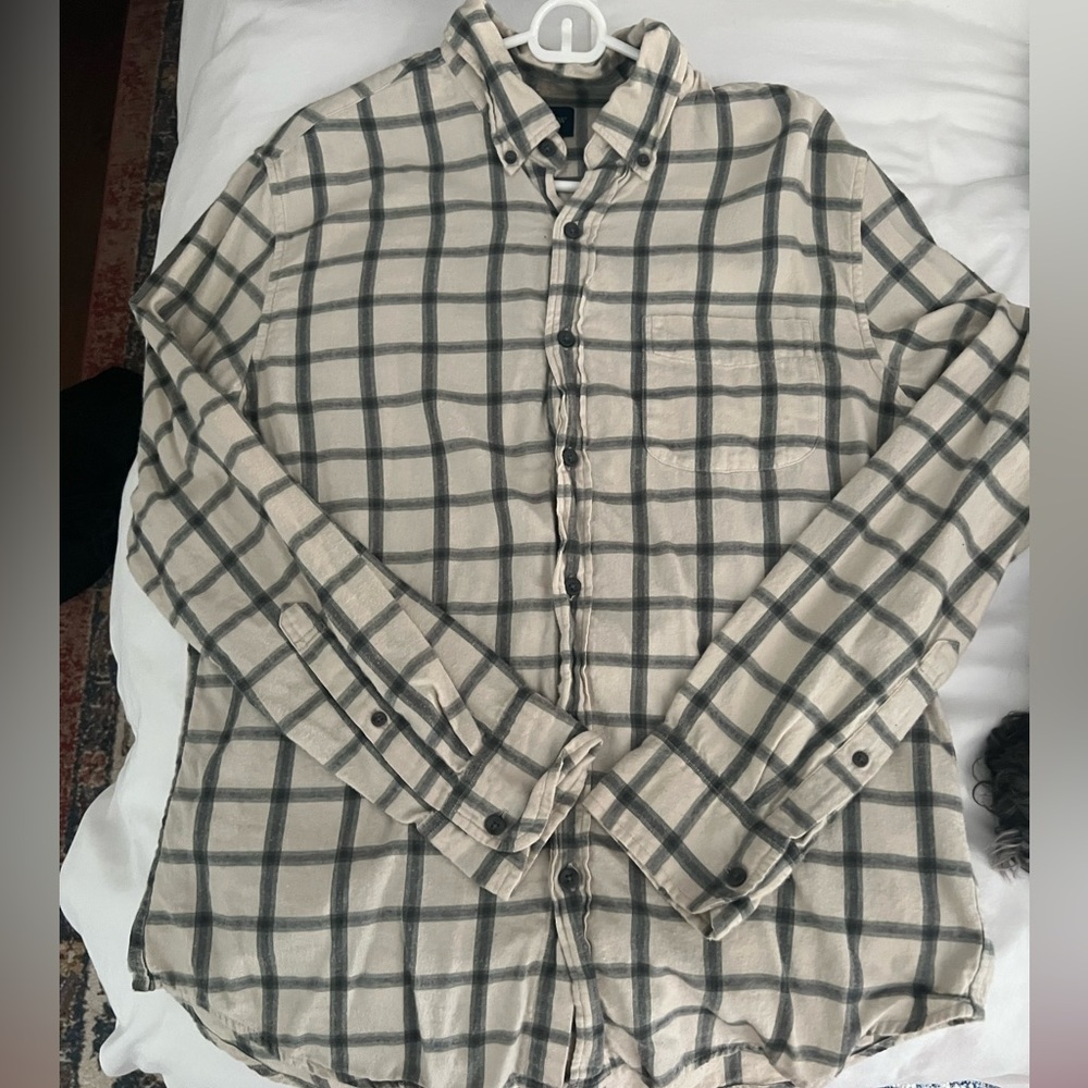 J. Crew Mens Flannel Button Up